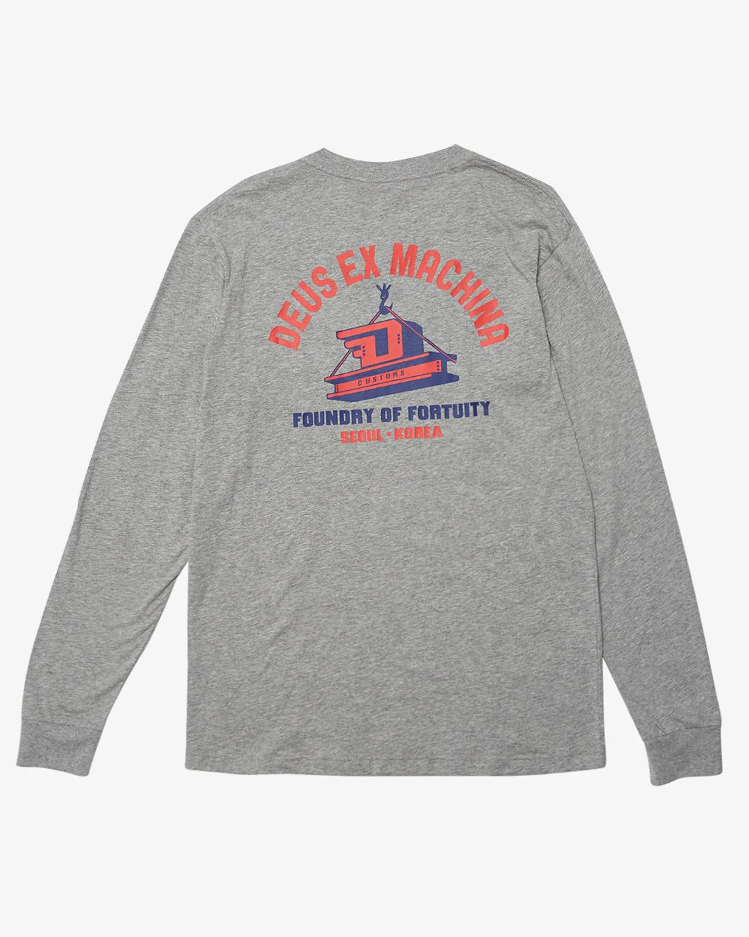 Daft Steady Long Sleeve Tee - Grey Marle sold by Deus Ex Machina product image thumbnail 2