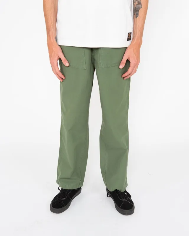 Harris Cropped Fatigue Pant - Clover Green made by Deus Ex Machina