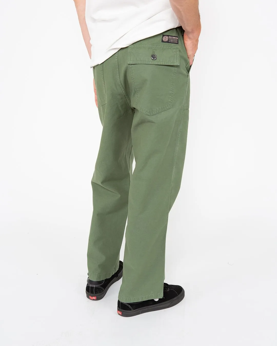 Harris Cropped Fatigue Pant - Clover Green sold by Deus Ex Machina product image thumbnail 3