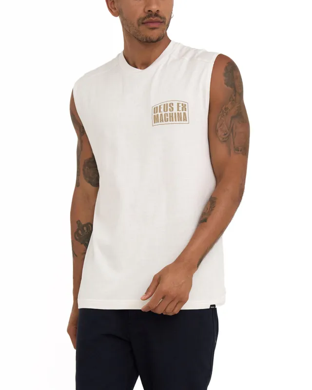 Reggie Muscle - Vintage White sold by Deus Ex Machina