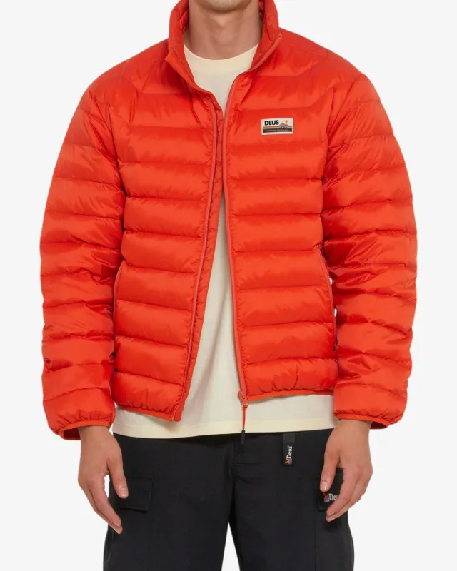 Voyage Down Jacket - Red Clay made by Deus Ex Machina