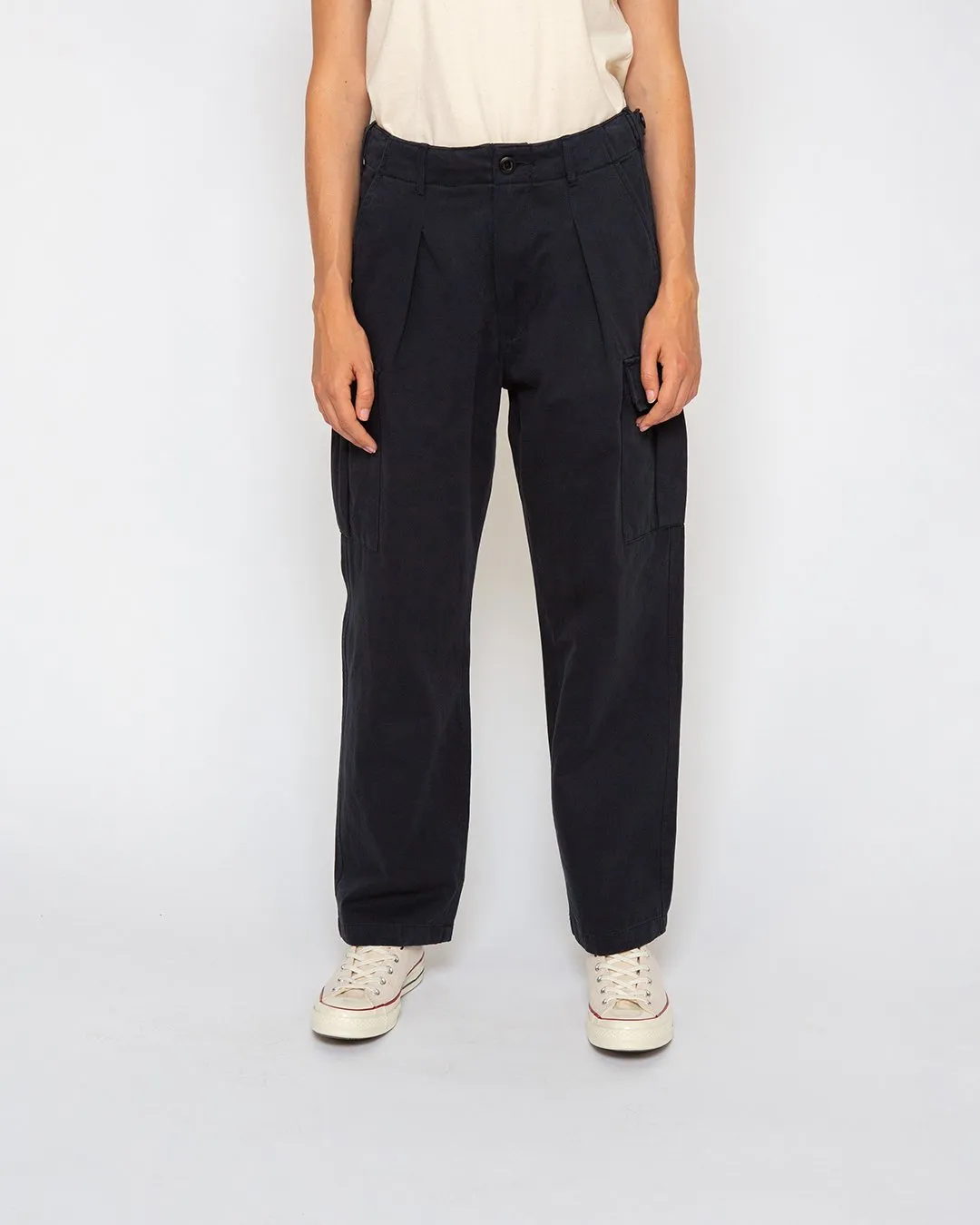Penny Cargo Pant (Relaxed Fit) - Navy sold by Deus Ex Machina