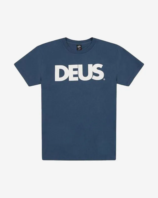 All Caps Tee - Navy sold by Deus Ex Machina
