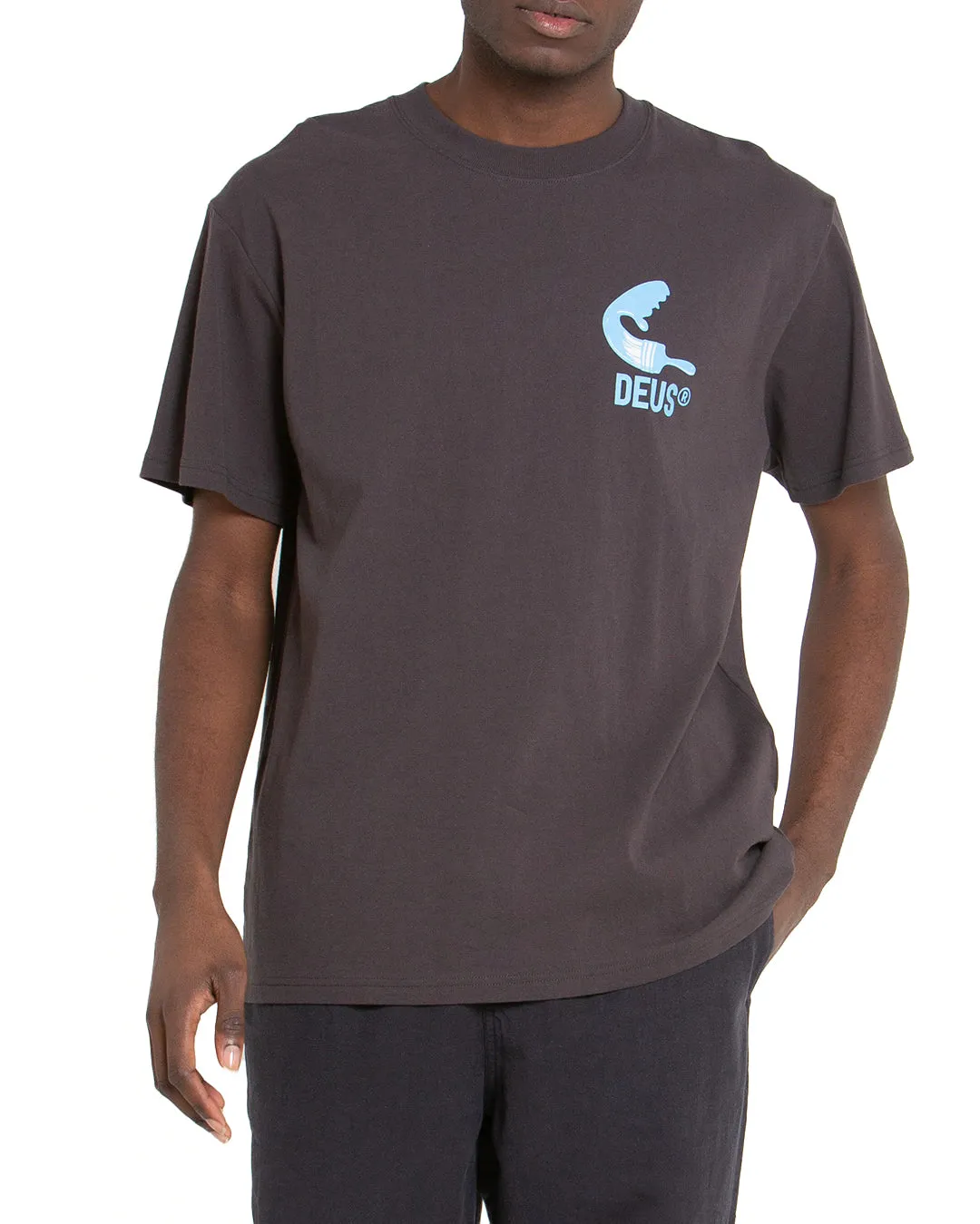 Biarritz Address Tee - Anthracite sold by Deus Ex Machina product image thumbnail 2