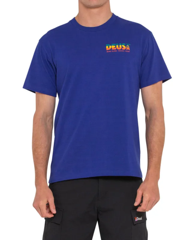 Reservoir Tee - Spectrum Blue made by Deus Ex Machina