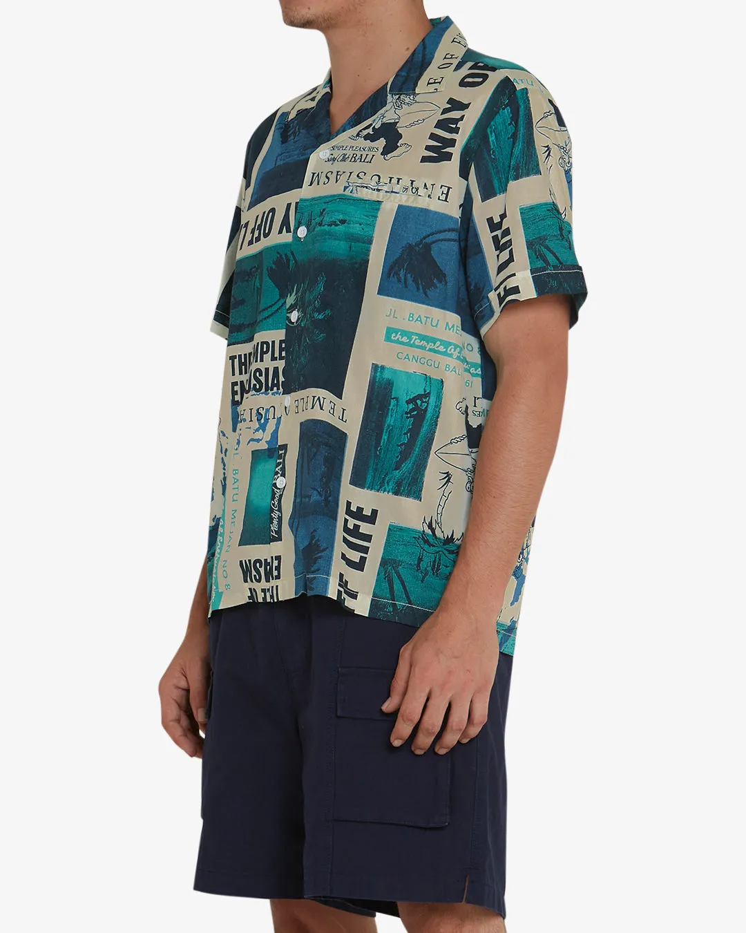 Way Off Shirt - Lagoon sold by Deus Ex Machina product image thumbnail 2