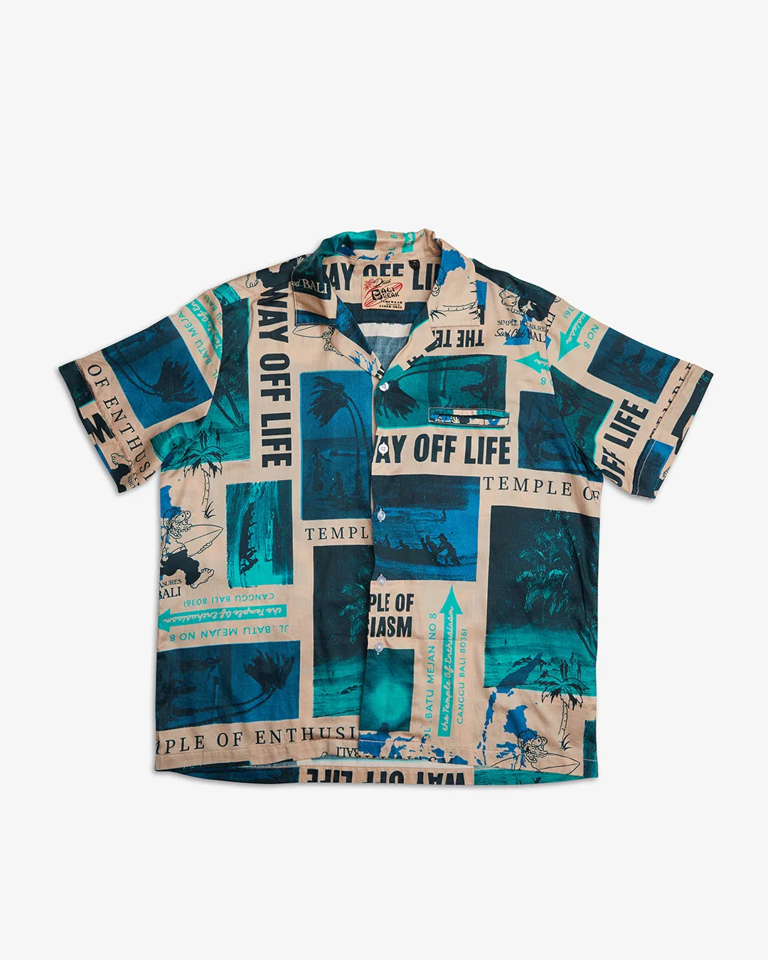 Way Off Shirt - Lagoon sold by Deus Ex Machina product image thumbnail 4