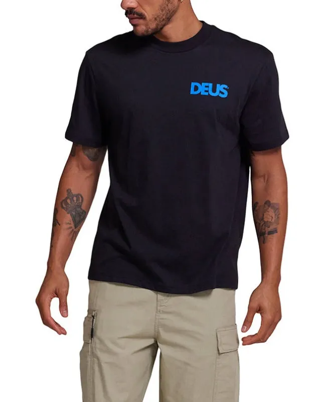 Biarritz Surf Tee - Black sold by Deus Ex Machina