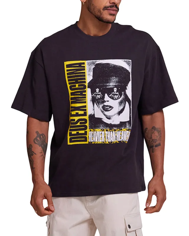 Heavier Than Heaven Tee - Anthracite sold by Deus Ex Machina