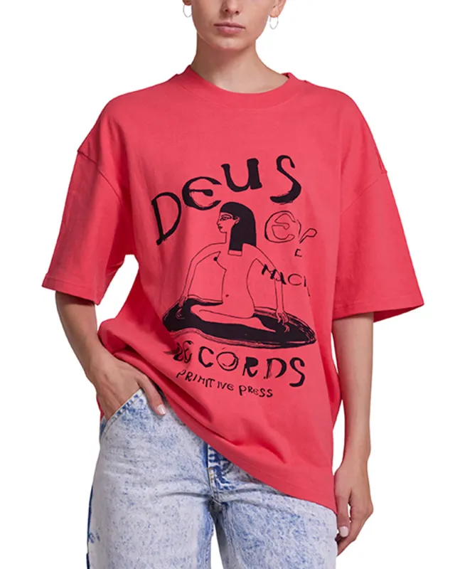 Dxw Primitive Tee - Paradise Pink made by Deus Ex Machina
