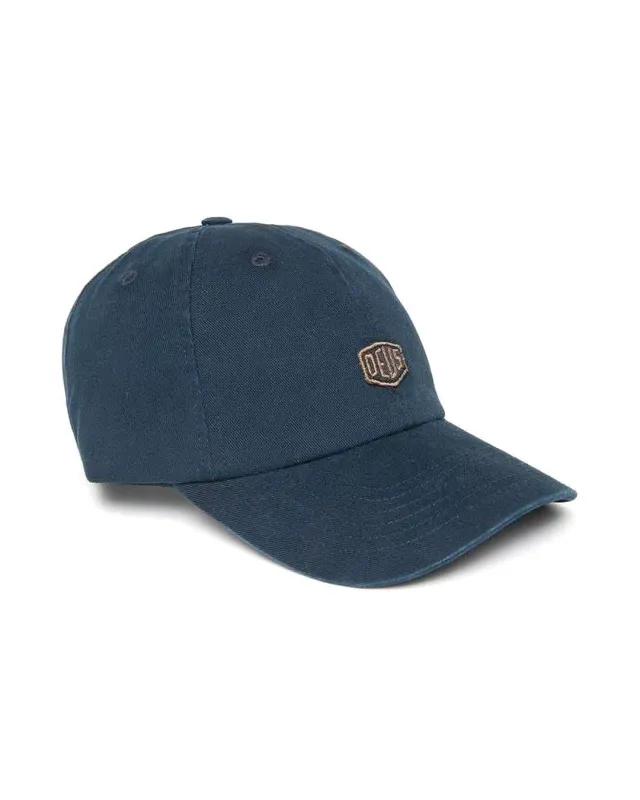 Shield Standard Dad Cap - Navy sold by Deus Ex Machina