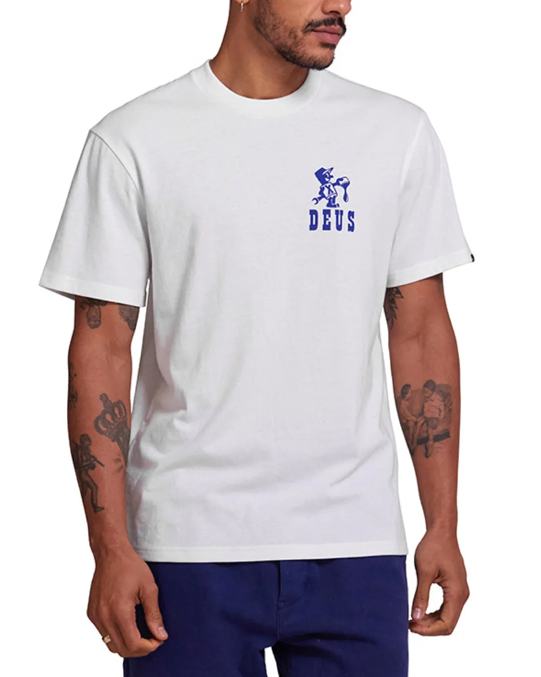 Old Town Tee - Vintage White sold by Deus Ex Machina