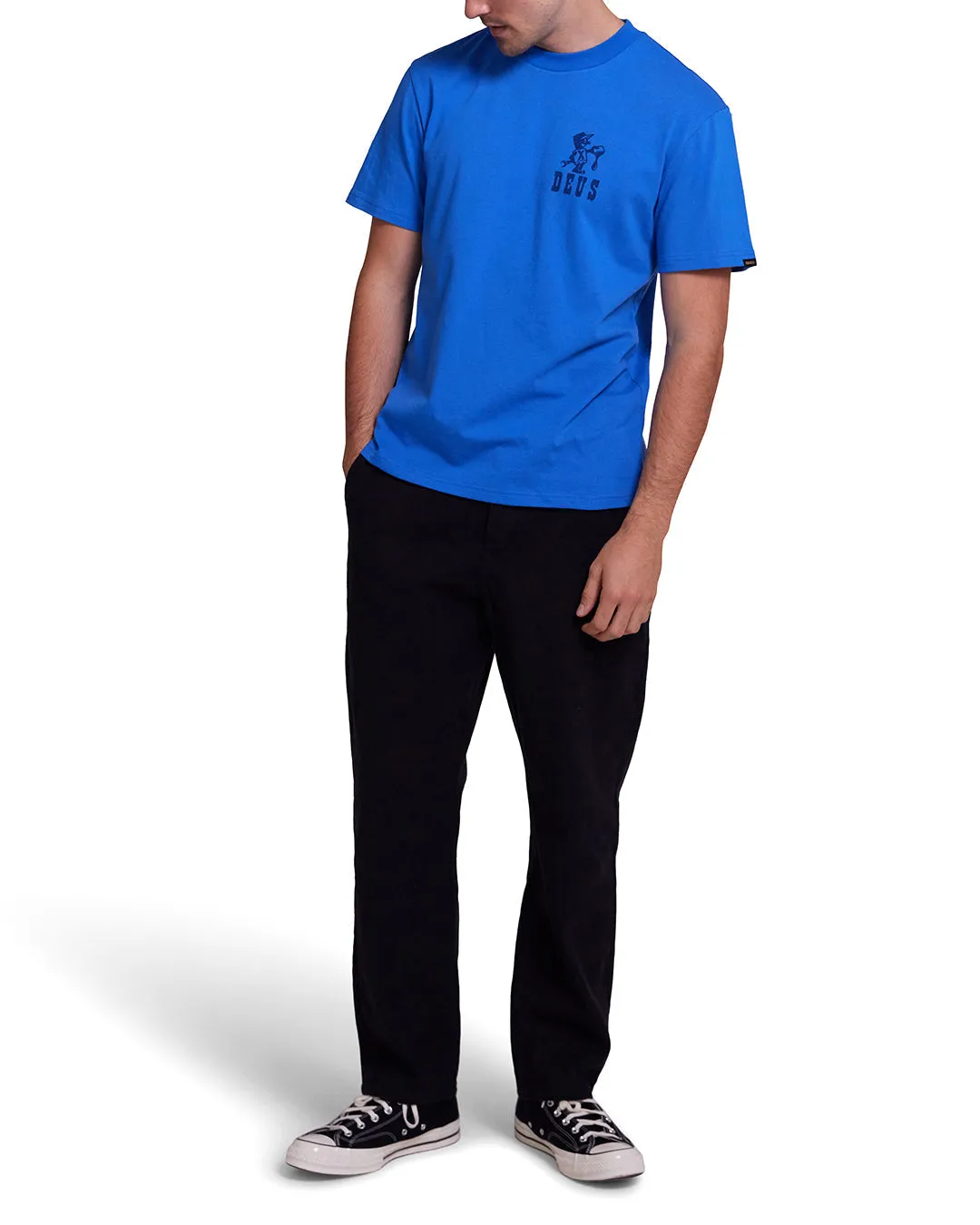 Old Town Tee - French Blue sold by Deus Ex Machina product image thumbnail 4