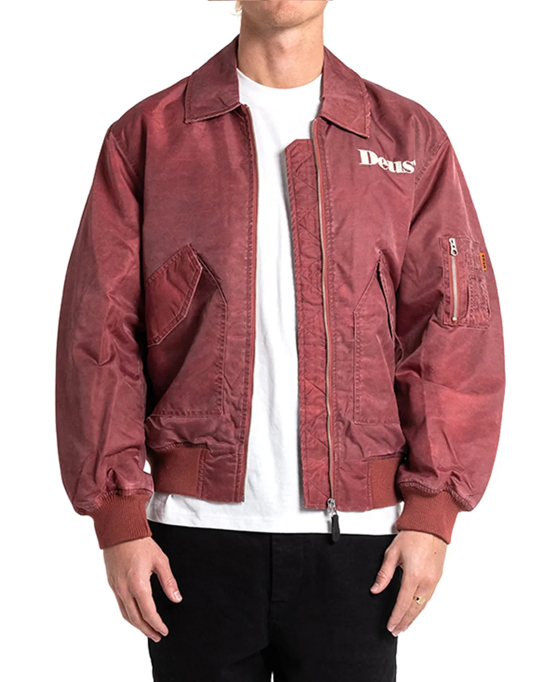 Dreamhouse Flight Jacket - Maroon sold by Deus Ex Machina