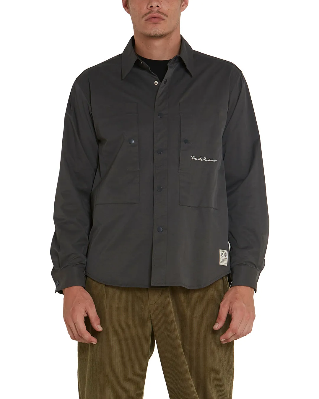 Klamath Nylon Shirt - Beluga sold by Deus Ex Machina