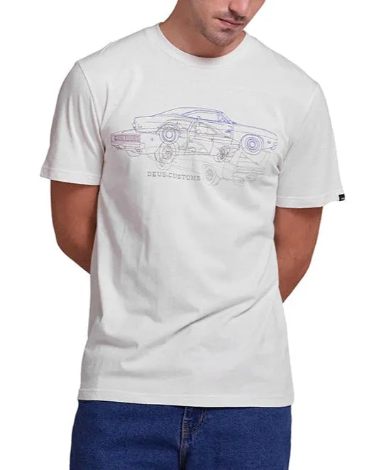 Charger Tee - Vintage White sold by Deus Ex Machina