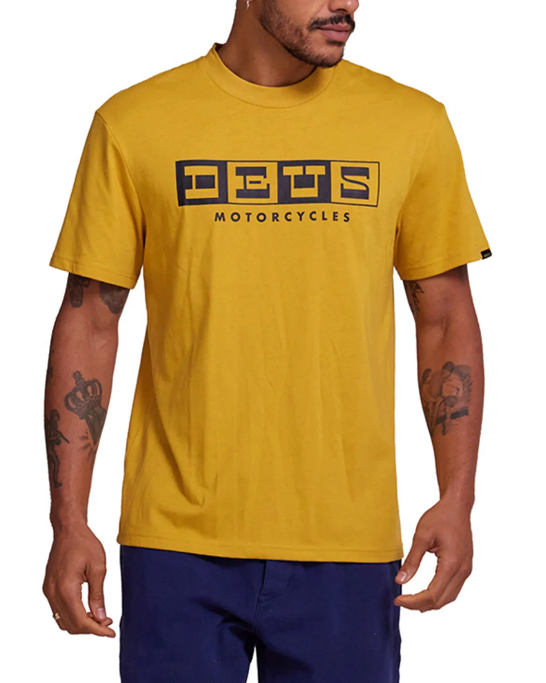 Overturn Tee - Mimosa Gold sold by Deus Ex Machina