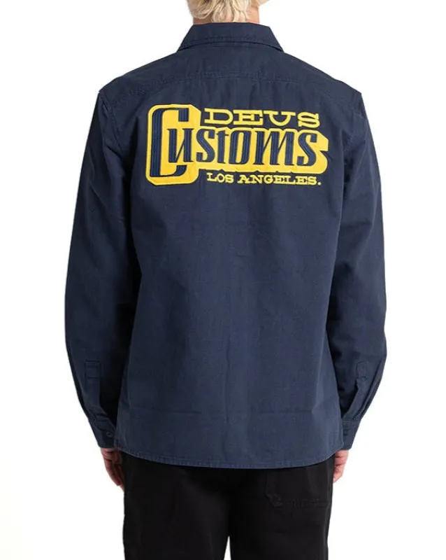 Stripes Shirt - Mood Indigo made by Deus Ex Machina