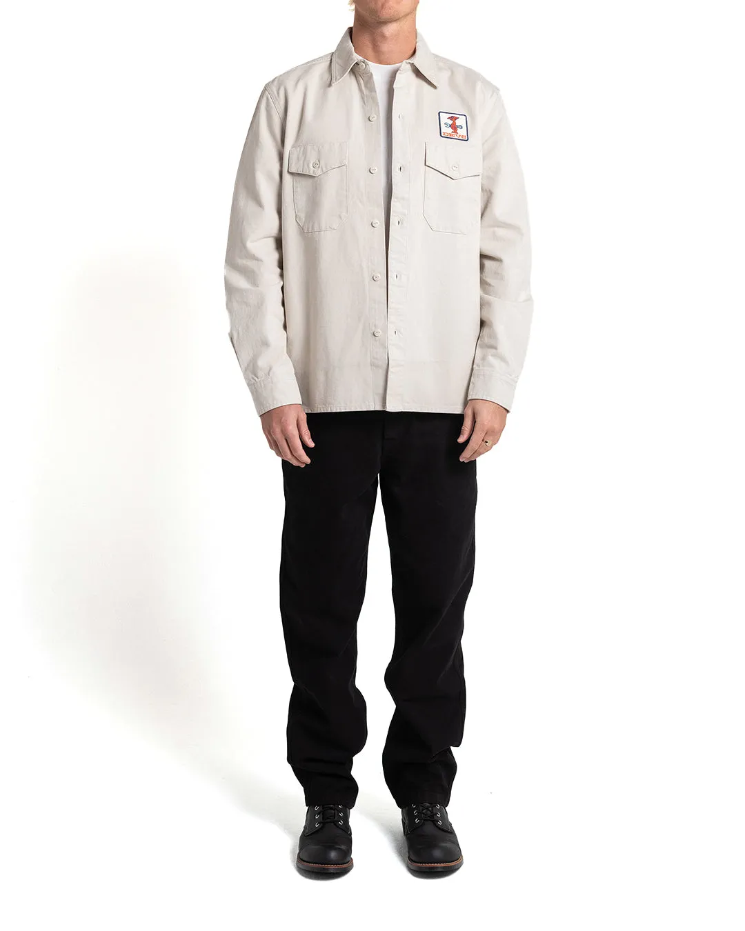 Stripes Shirt - Dirty White sold by Deus Ex Machina product image thumbnail 3