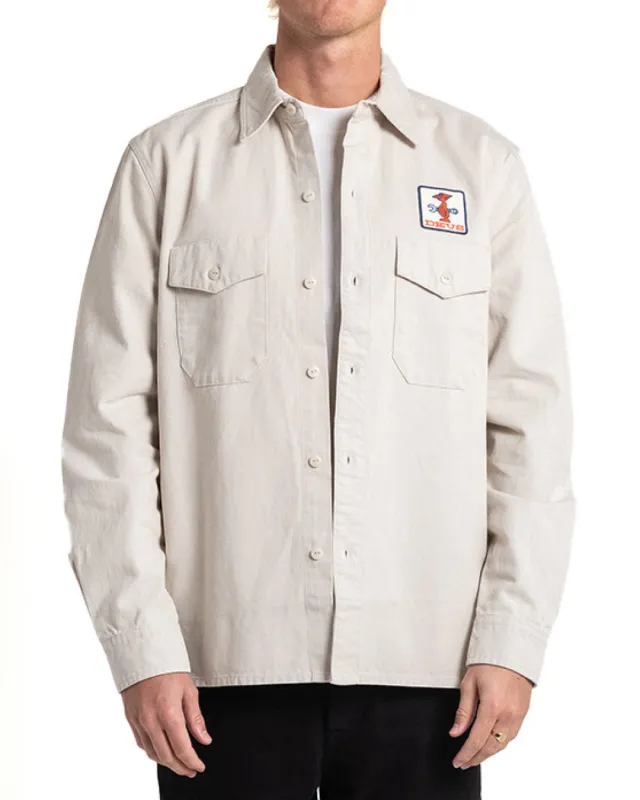 Stripes Shirt - Dirty White sold by Deus Ex Machina