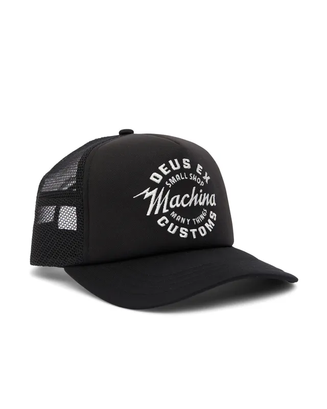 Amped Circle Trucker - Black sold by Deus Ex Machina