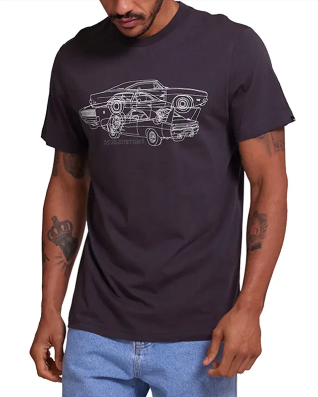Charger Tee - Anthracite sold by Deus Ex Machina