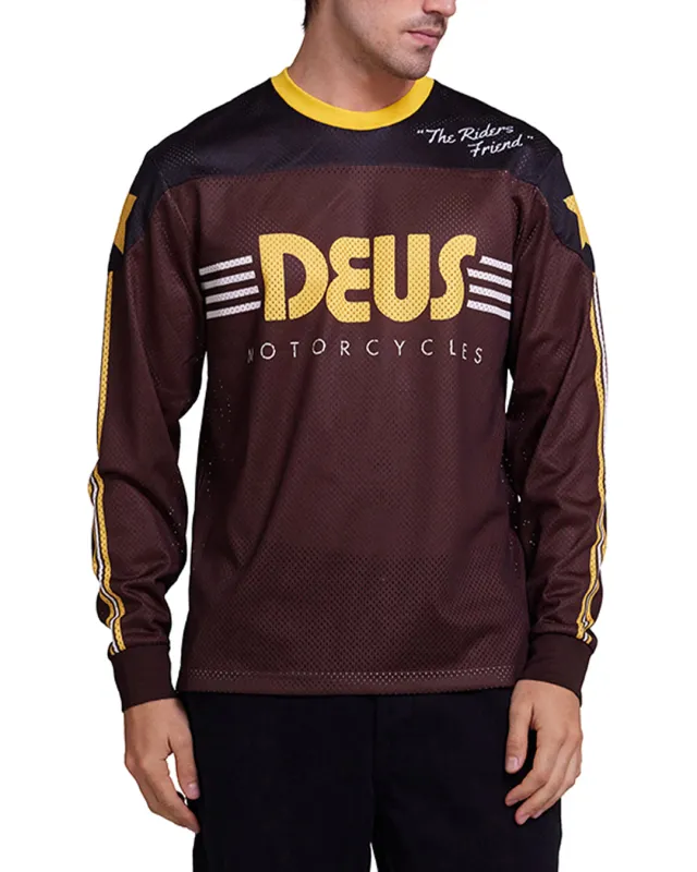 Fantasma Moto Jersey - Brown Combo made by Deus Ex Machina