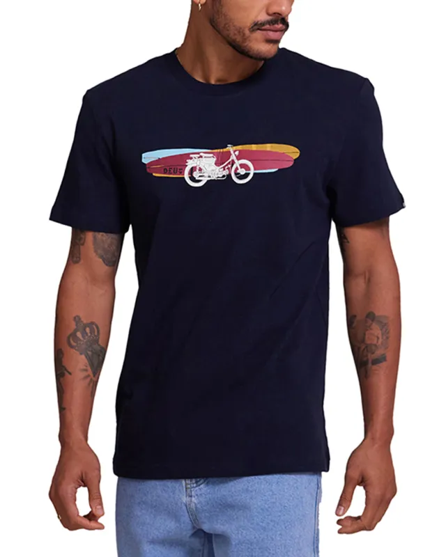 Seasider Tee - Navy sold by Deus Ex Machina