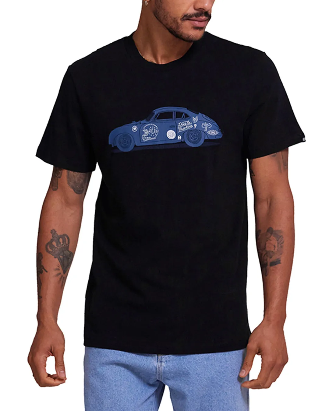 356 Porsche Tee - Black sold by Deus Ex Machina