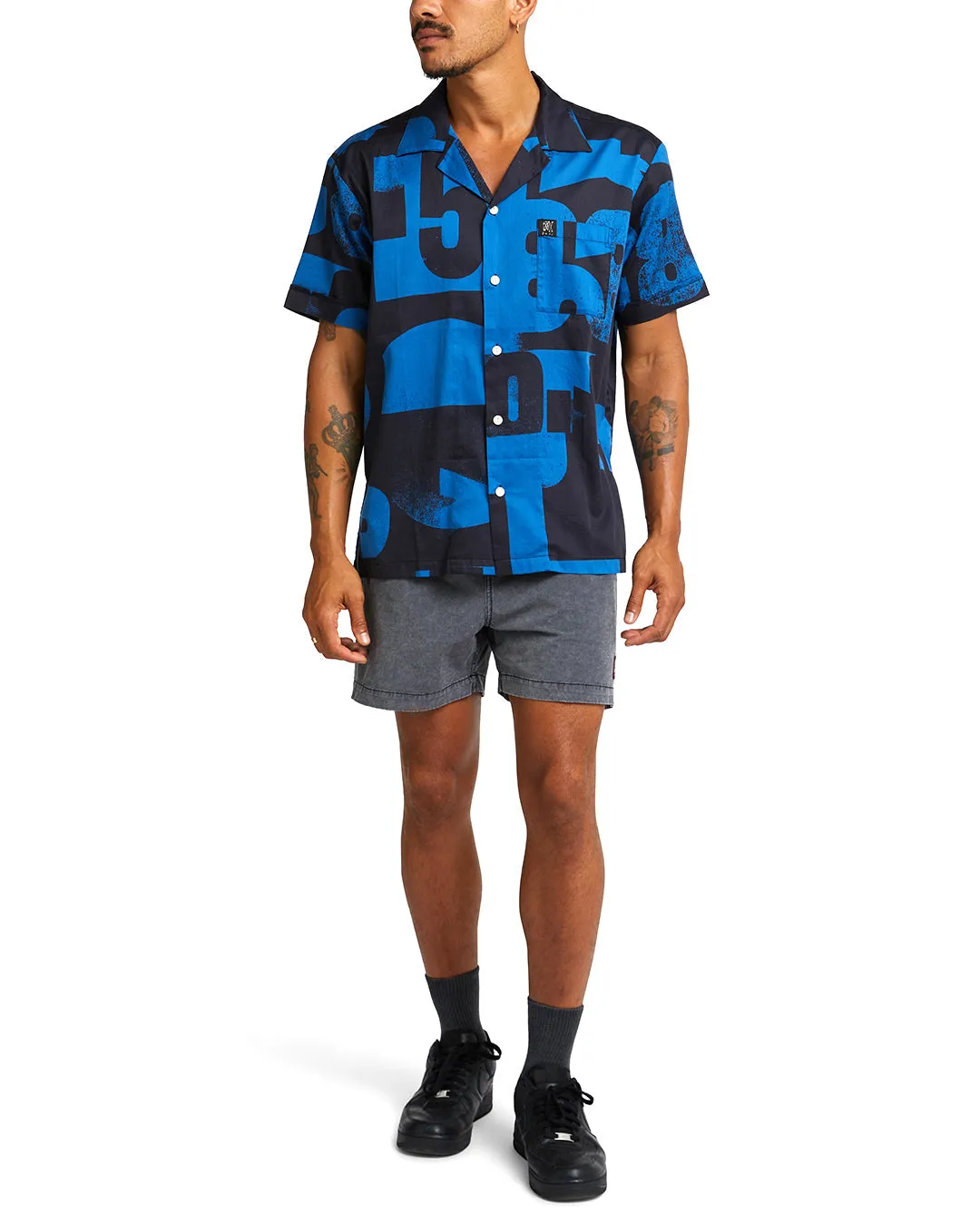 Arithmetic Shirt - Blue sold by Deus Ex Machina product image thumbnail 3