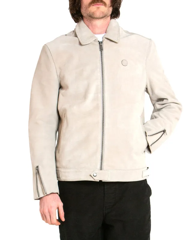 Hurricane Suede Jacket - Dirty White made by Deus Ex Machina