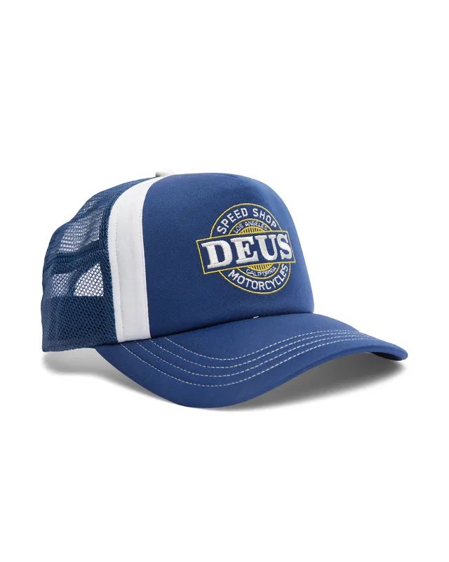 Hot Streaks Trucker - Navy made by Deus Ex Machina