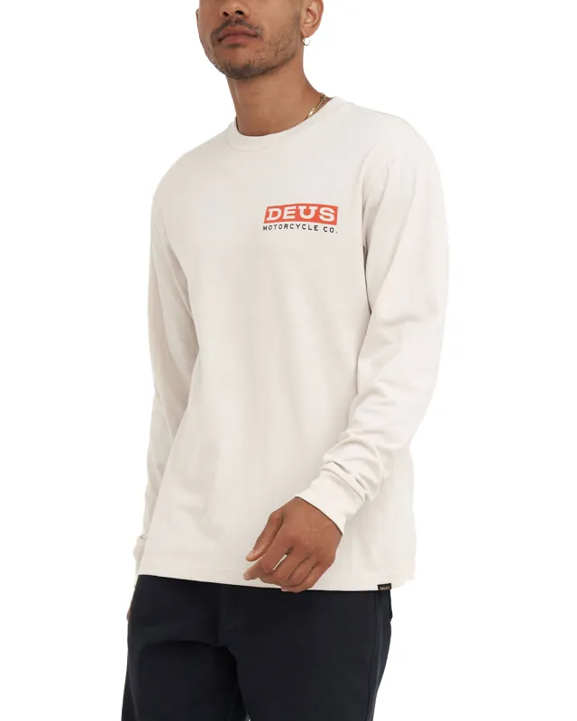 Bigdee Long Sleeve Tee - Dirty White made by Deus Ex Machina
