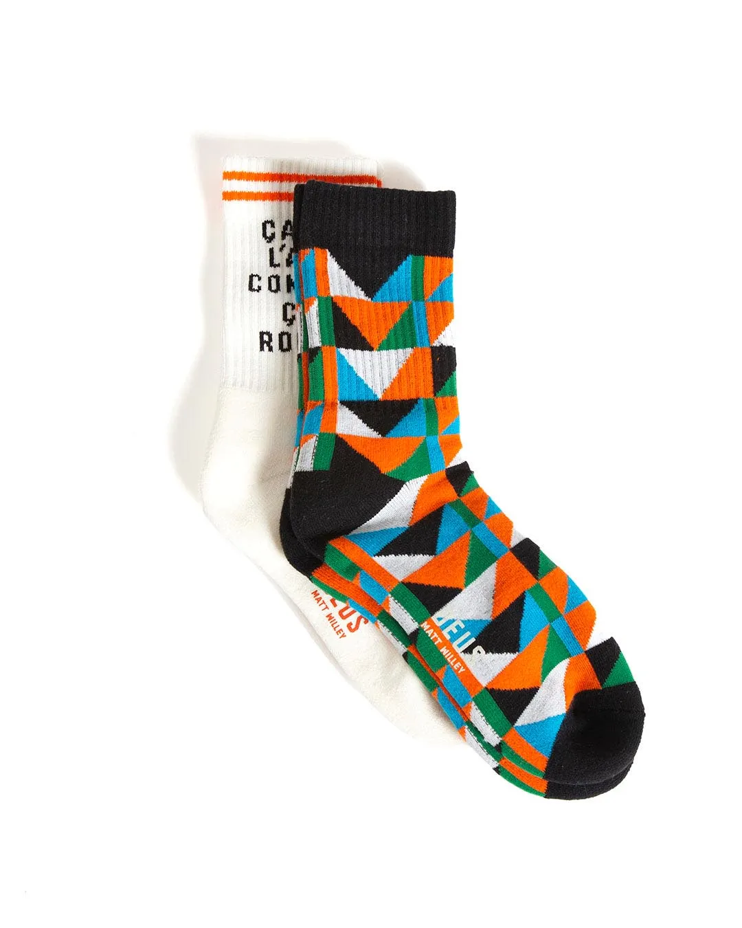 Matt Wiley Sock (2Pack) - 2 Pack Multi sold by Deus Ex Machina