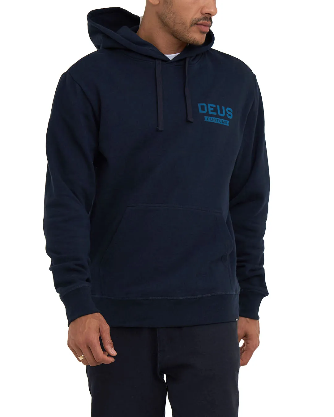Billy Hoodie - Navy sold by Deus Ex Machina