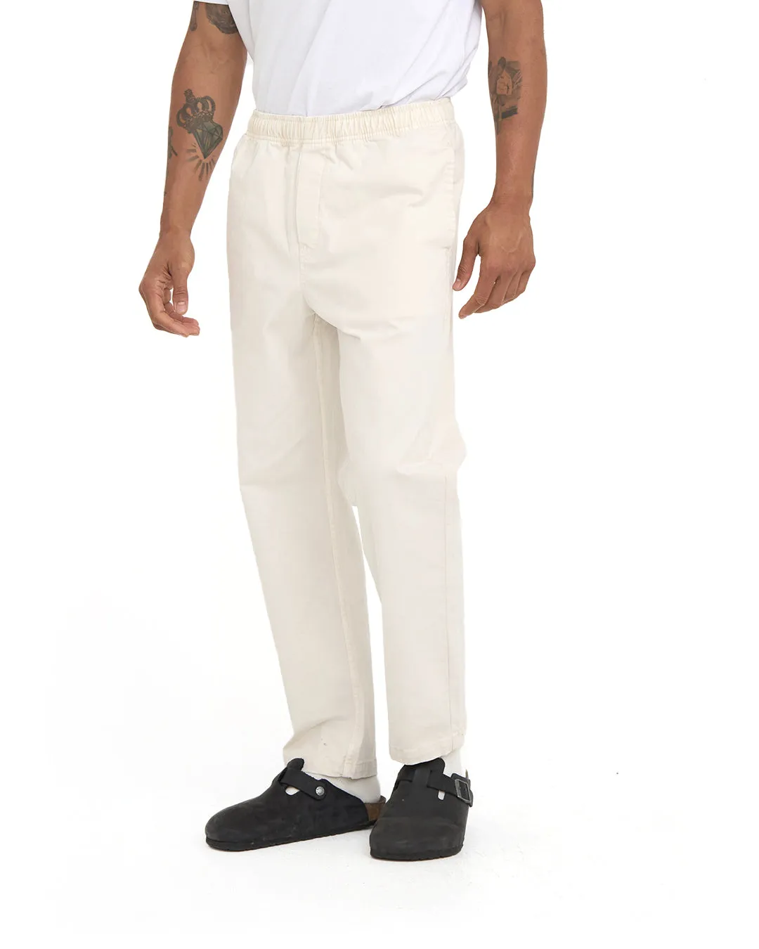 Infinity Acid Beach Pant - Dirty White sold by Deus Ex Machina