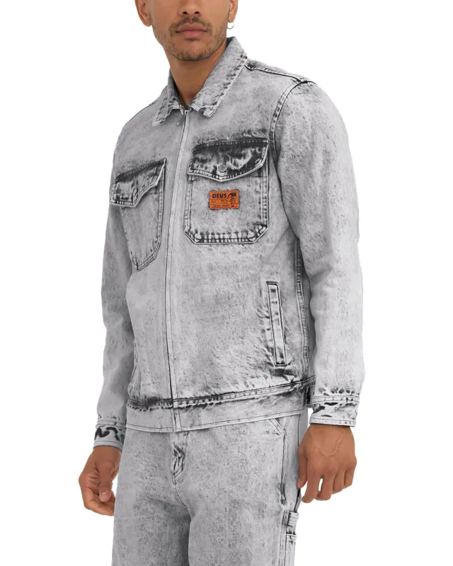 Ortiz Garage Jacket - Light Black Wash sold by Deus Ex Machina