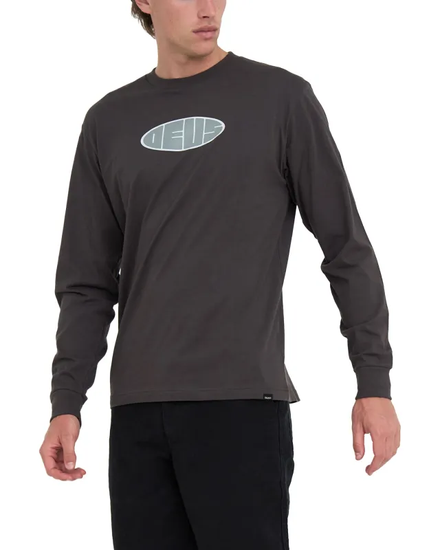 Eclipse Long Sleeve Tee - Anthracite sold by Deus Ex Machina