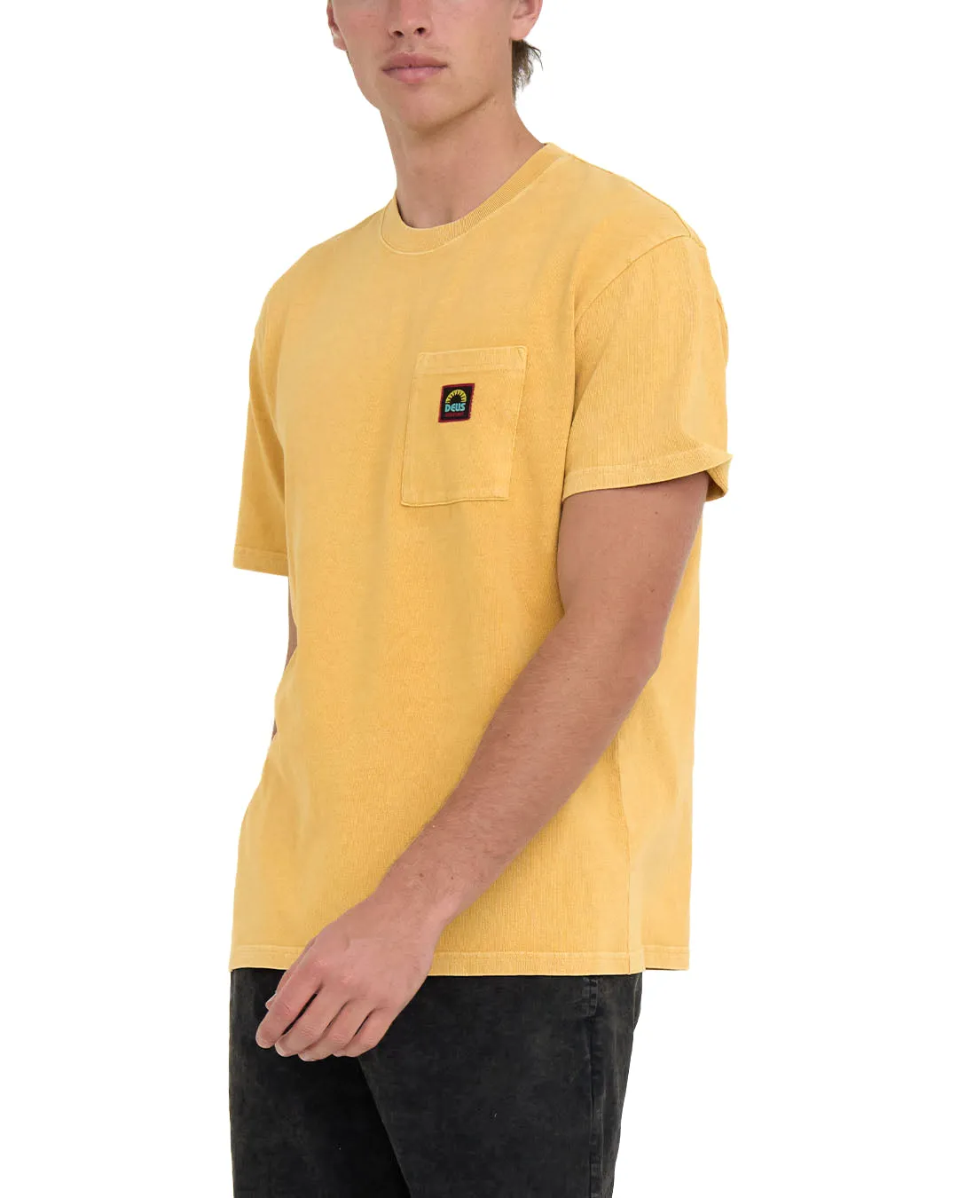Acid Pocket Tee - Lemon Chrome sold by Deus Ex Machina