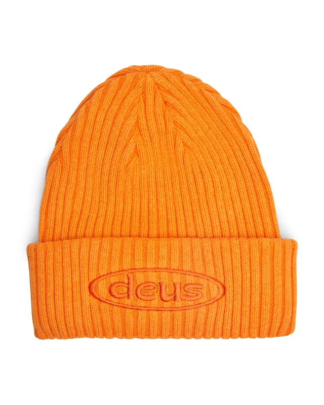 Detroit Beanie - Nectarine sold by Deus Ex Machina