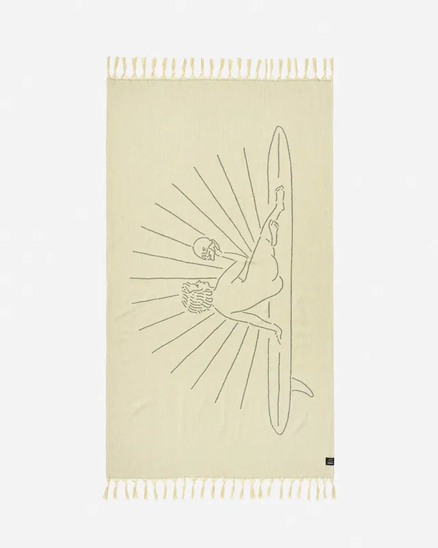 Slowtide 'Til We Part Turkish Towel - White sold by Deus Ex Machina