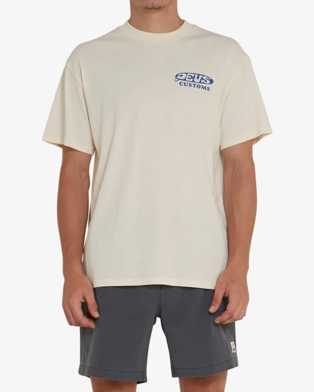 Log Haul Tee - Dirty White sold by Deus Ex Machina