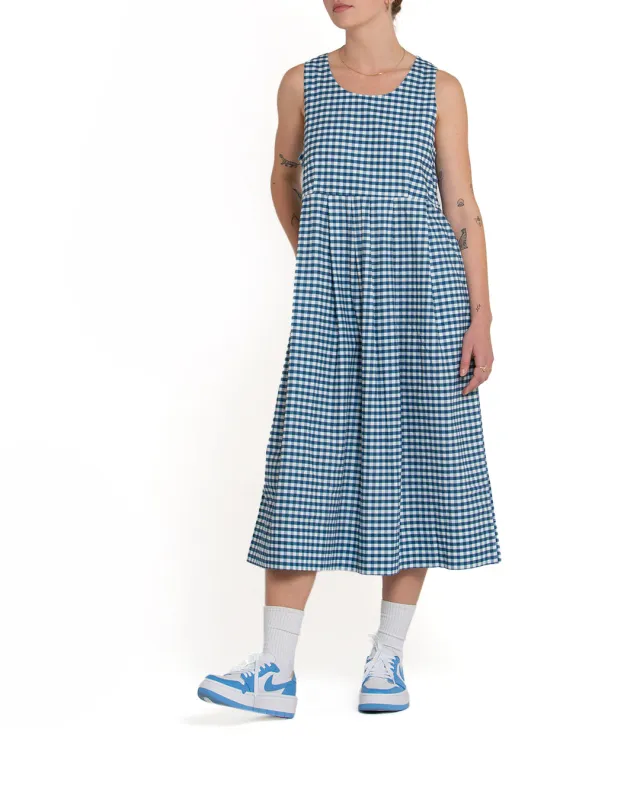 Amelia Dress - Opal Gingham made by Deus Ex Machina