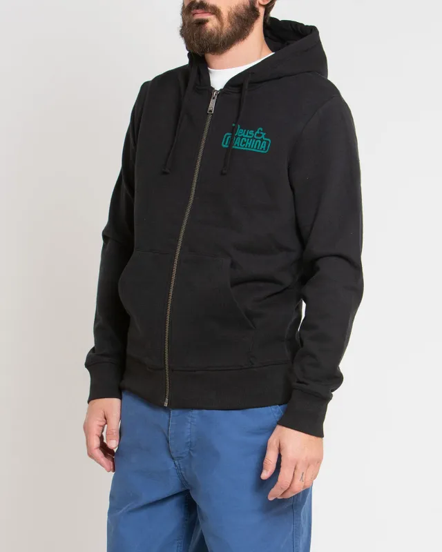Egg & Beans Zip Hoodie - Black sold by Deus Ex Machina