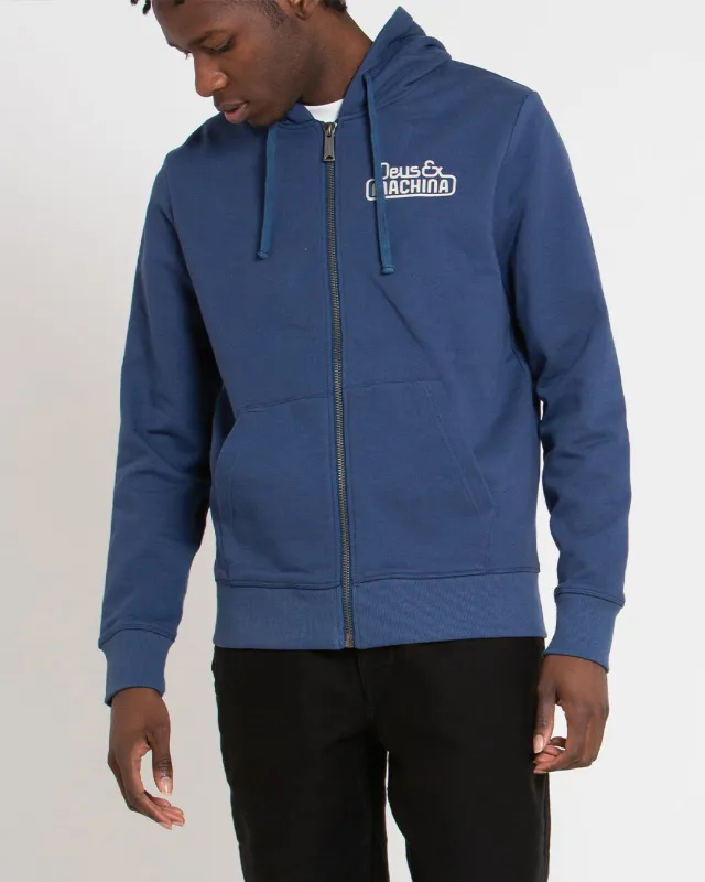 Egg & Beans Zip Hoodie - Ensign Blue made by Deus Ex Machina