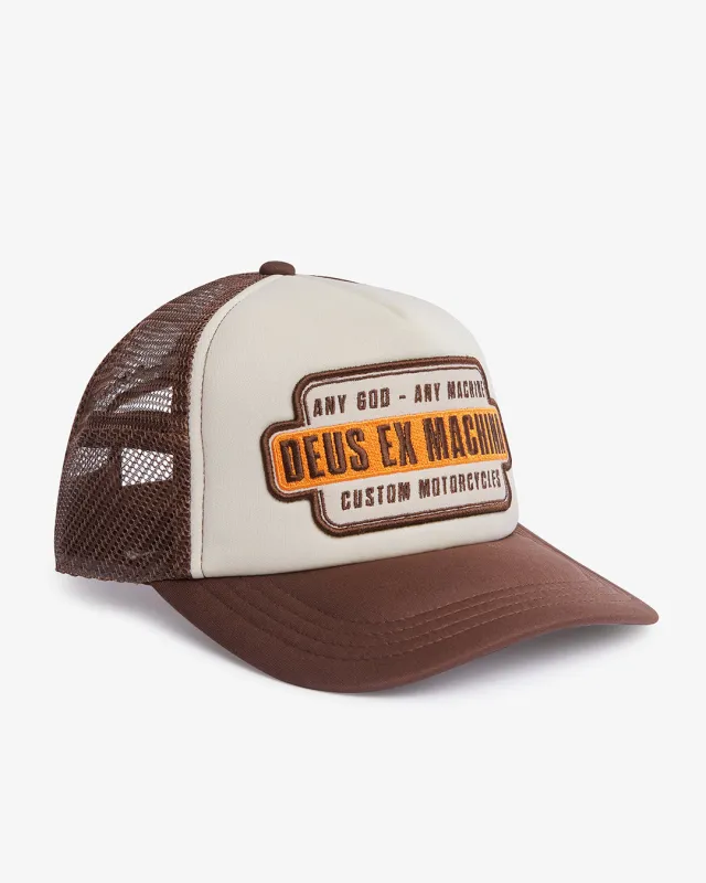 Grip Tape Trucker - Brown Combo sold by Deus Ex Machina