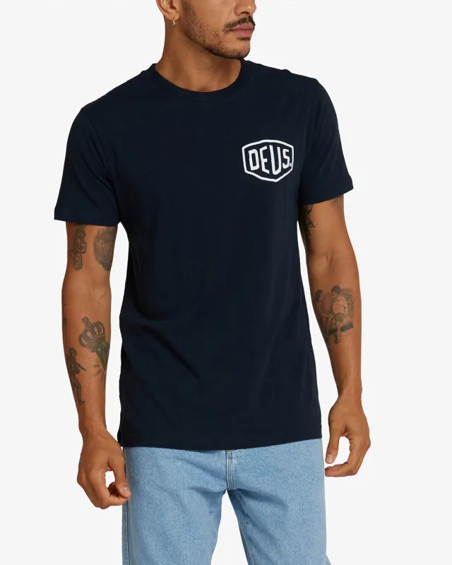 Camperdown Address - Navy sold by Deus Ex Machina