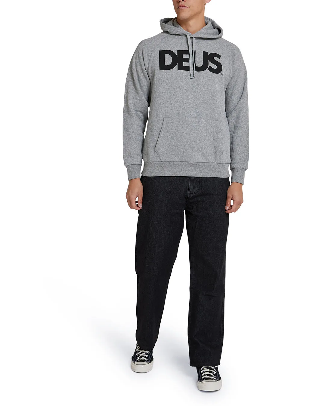 All Caps Hoodie - Grey Marle sold by Deus Ex Machina product image thumbnail 3
