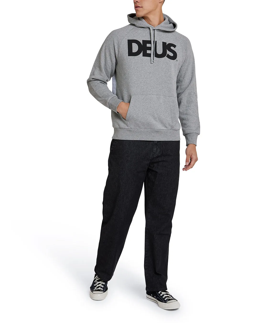 All Caps Hoodie - Grey Marle sold by Deus Ex Machina product image thumbnail 4