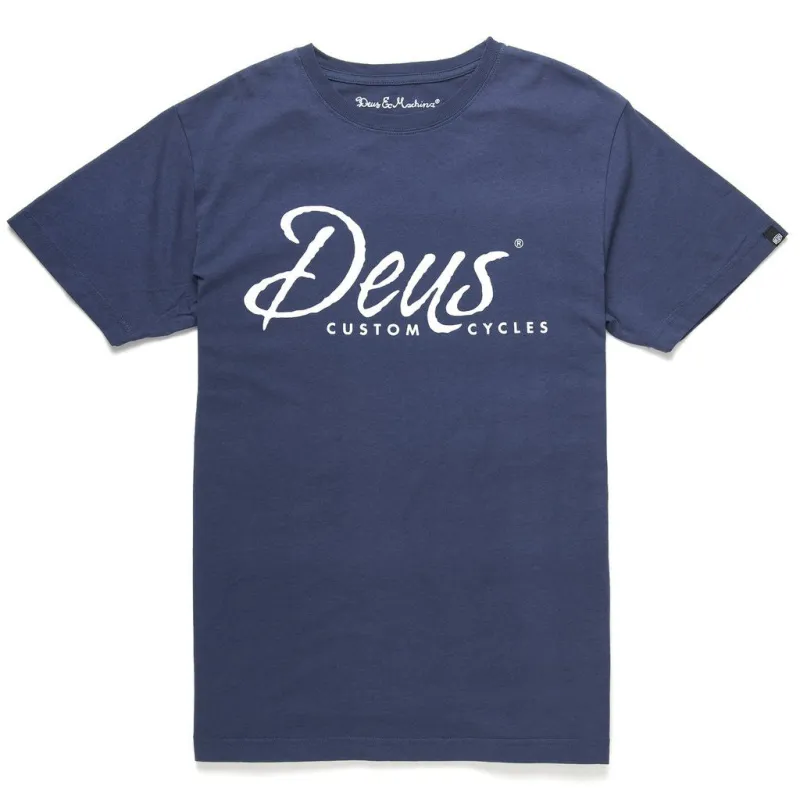 Deus Custom Tee - Navy sold by Deus Ex Machina